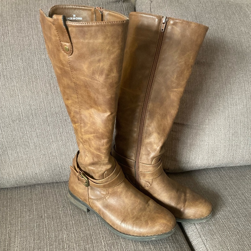 Steve Madden Brown Leather Calf High boots